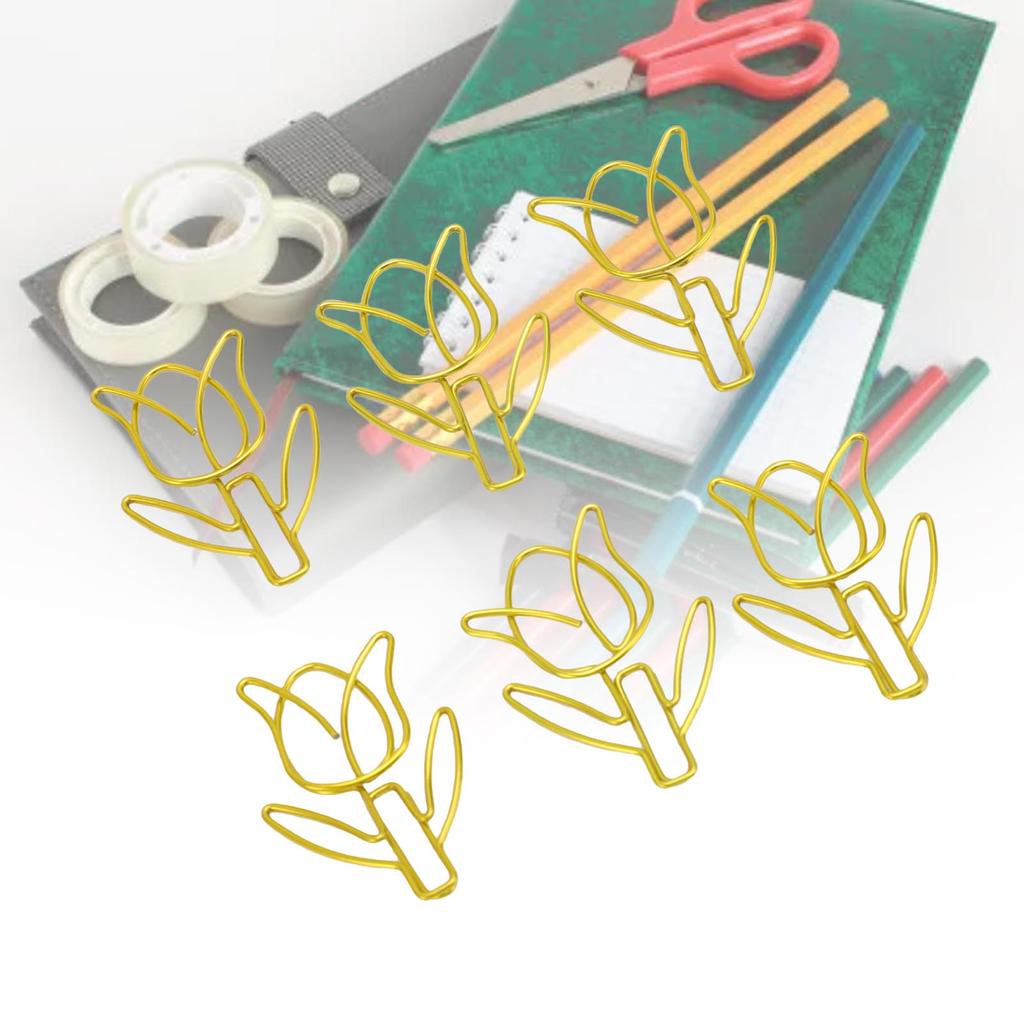 80Pcs Flower Shaped Paper Clips Bulk Mini Colored Bookmarks Clamp with Transparent Box School Suppli