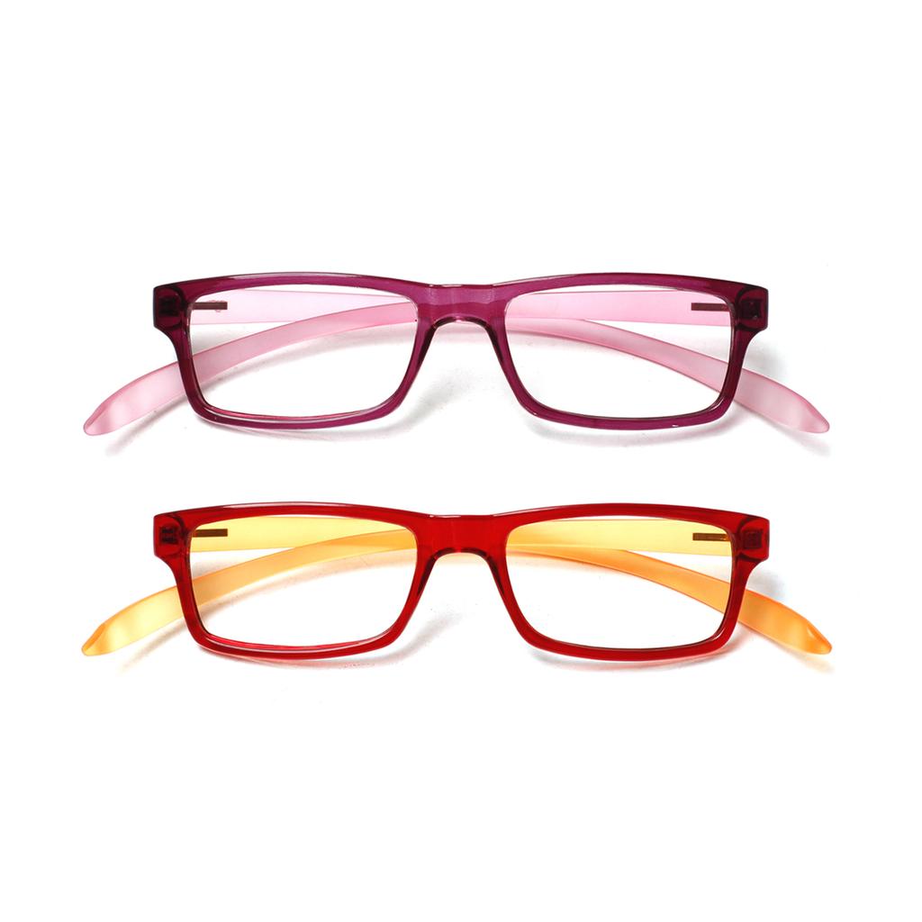 Turezing Rectangular Reading Glasses For Women Soft Temples Hanging Neck Design Comfortable Hd Clear Lens Prescription Eyewear