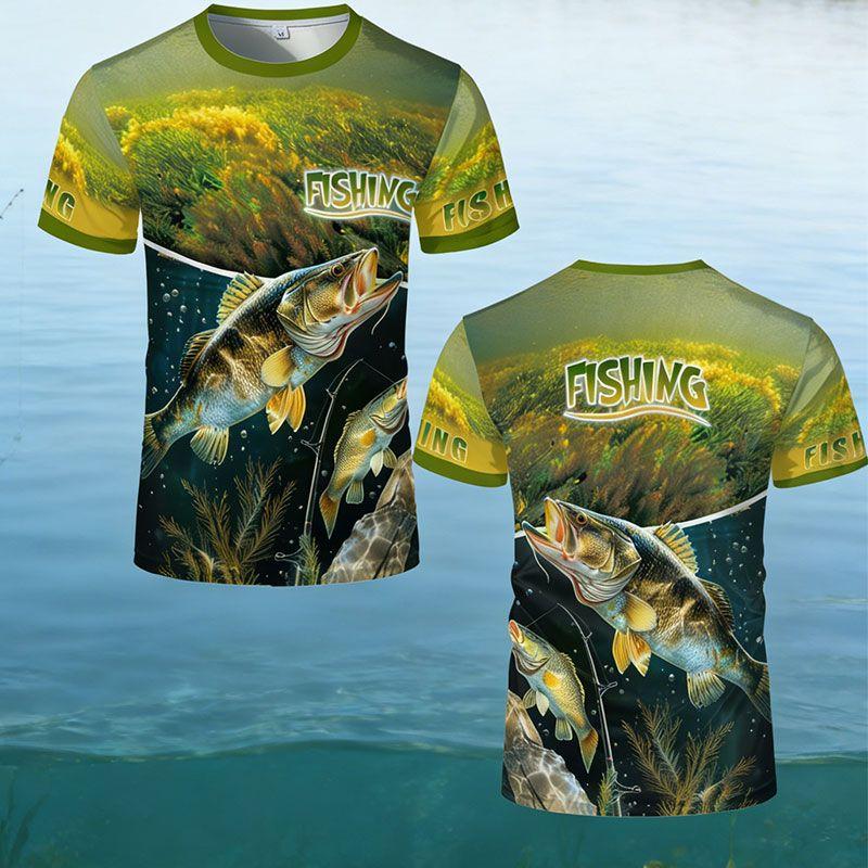 Summer Hunting Fishing 3D Print T-Shirts Men Women Casual Short Sleeve T Shirt Harajuku Y2K Top Streetwear Tees Men's Clothing