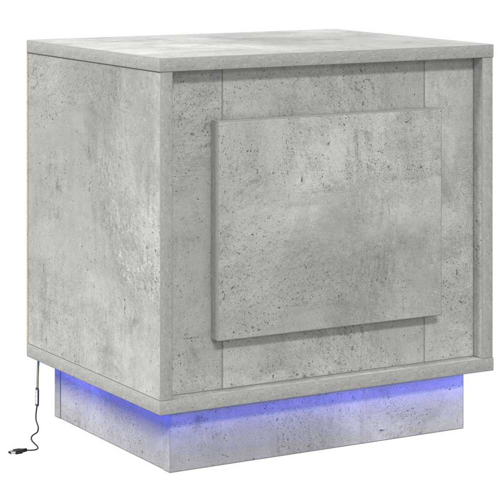 Nightstand 2 pcs Concrete Grey 44 x 34.5 x 45 cm Engineered Wood
