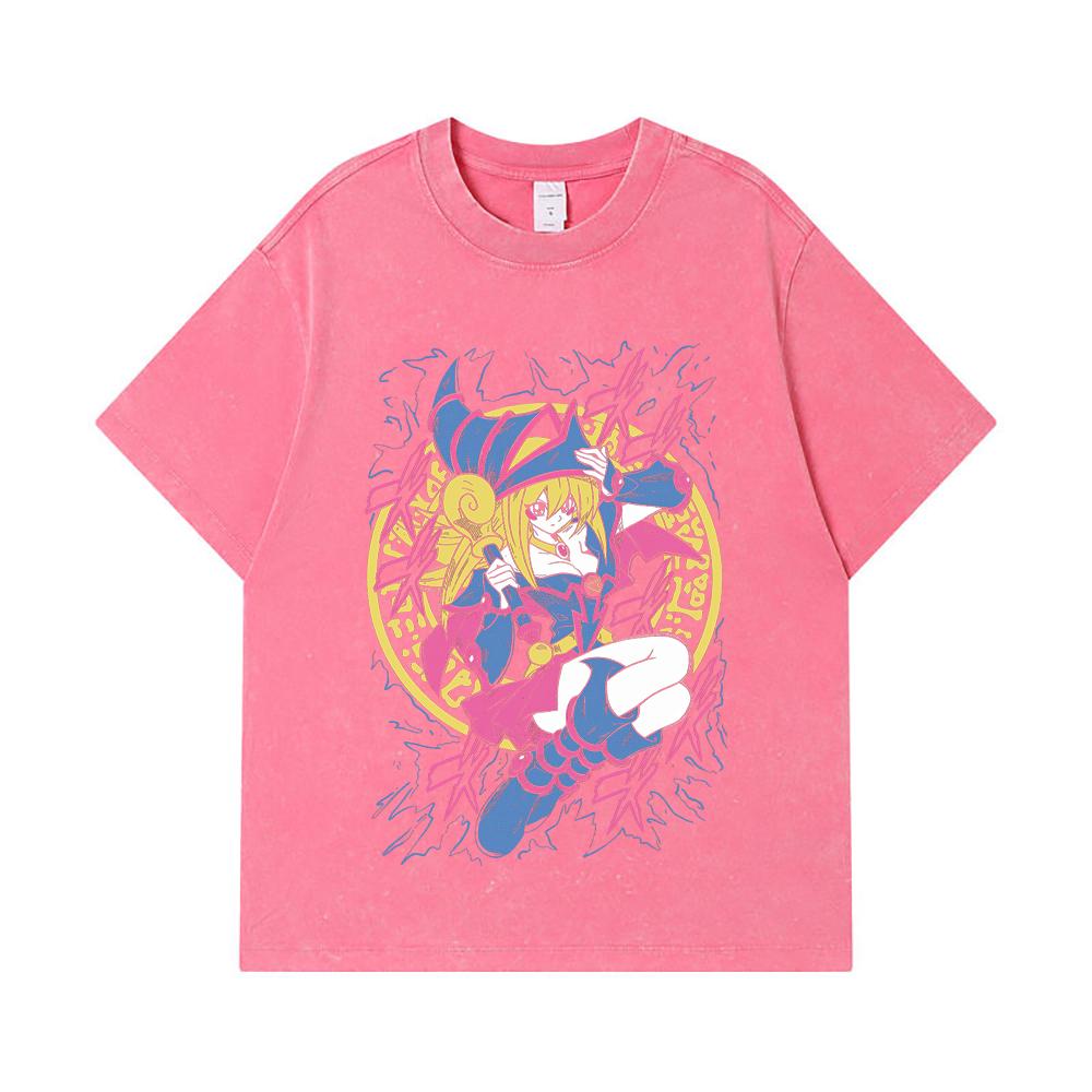 275 GSM Washed T-shirts 100% Cotton Yu-Gi-Oh V3 Maga Obscura Print Unisex Heavy Cotton T Shirt