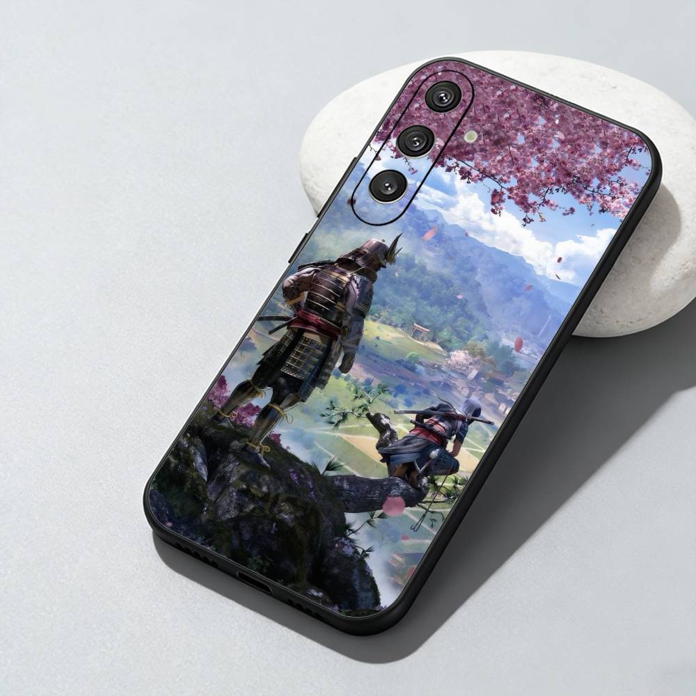 A-Assassins Creed S-Shadows Naoe and Yasuke Phone Case For Samsung Galaxy A73,A72,A71,A70,A52,A51 Others Soft Black Cover