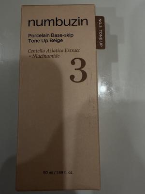No.3 Porcelain Base-skip Tone Up Be SPF50+ PA++++50ml, KBeauty, Korean Cosmetics, Sample