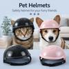 With Ear Holes Dog Cat Helmets Adjustable Dog Helmet Hat Pet Motorcycle Helmet  Pet Accessories