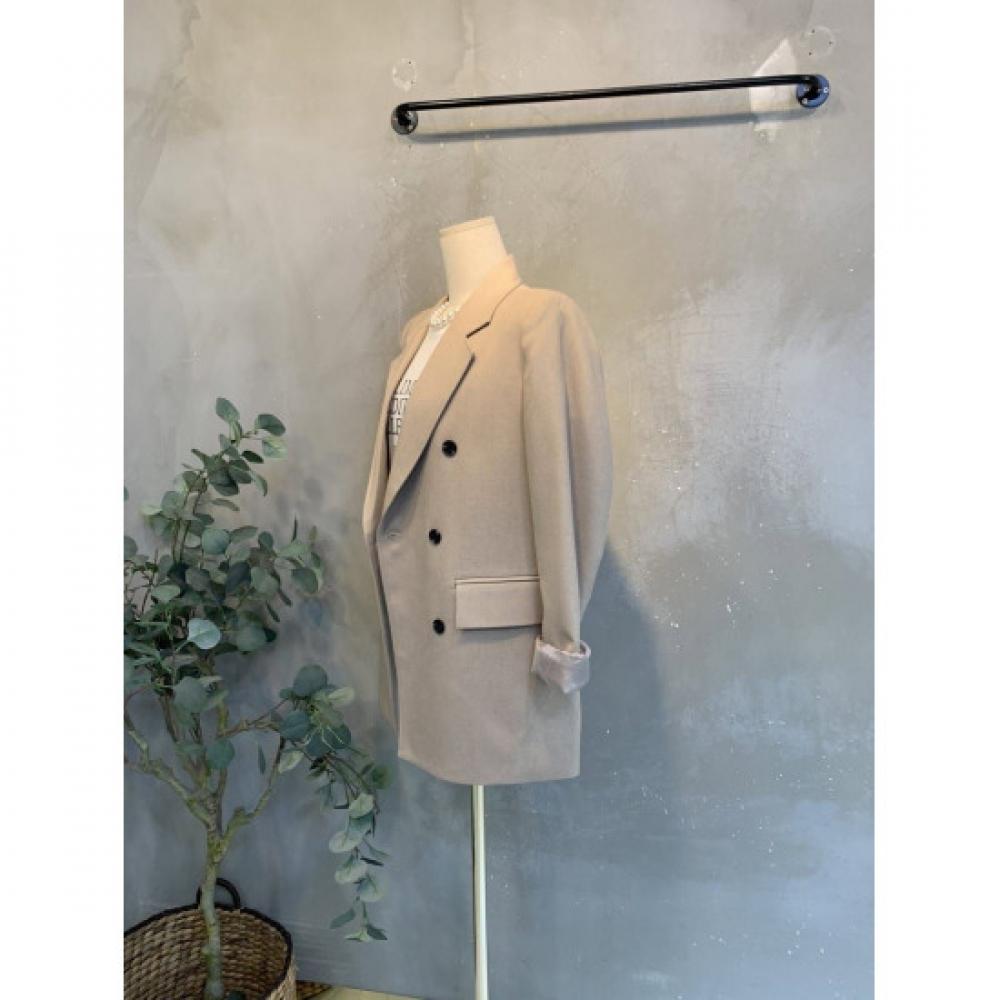 C S In The Room Double Button Shoulder Pad jaCket 2Color