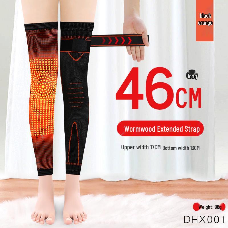 Beifuß Heiz-Kniebandage: Wärme für kalte Beine und Gelenkschmerzlinderung, Unisex Langarm für Herbst und Winter