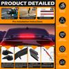 Universal ABS Intelligent Electric Lift Spoiler Led Light Trunk Wing Lip Car Modification Trunk Car Wing For Hatchback Sedan