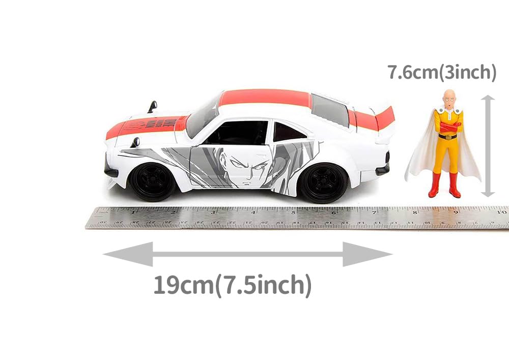 One Punch Man Goods 7cm Saitama Figure Scale 1974 Mazda Diecast Car JadaToys & 1/24 RX-3 [Item]