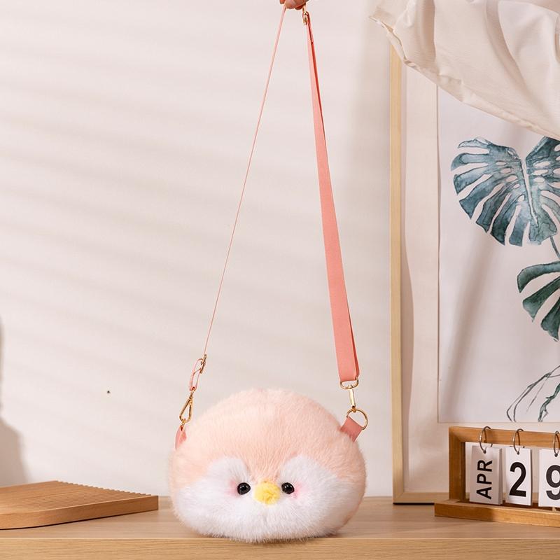 Cute Penguin Backpack Plush Toy Bag Plush Toy Soft Cotton Doll Realistic Animal For Girlfriend Birthday Gift