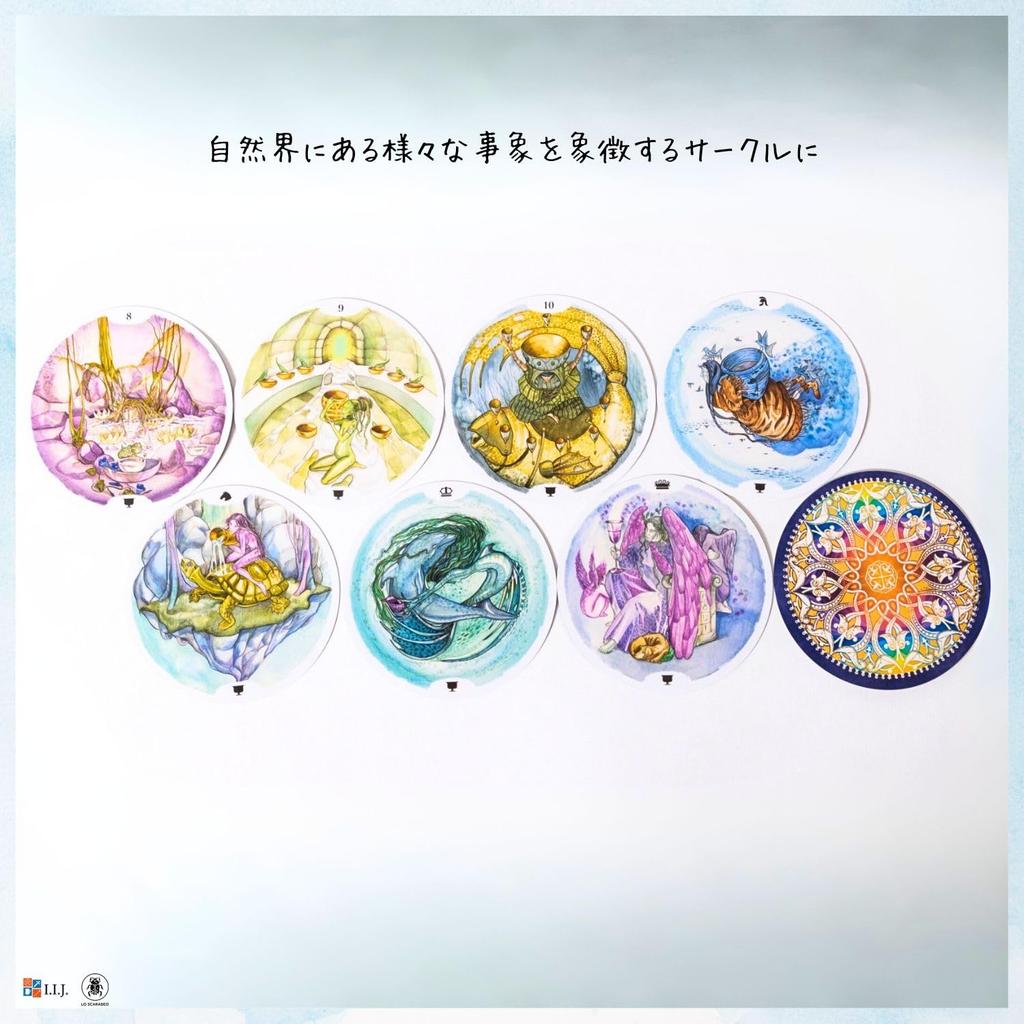 Circle of Life with Japanese instruction authentic product I.I.J. Tarot, 78-card set, round, manual,