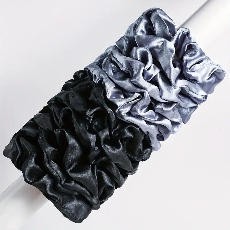 24-Piece Faux Silk Satin Scrunchie Set: Solid & Small High-Elastic Hair Accessories