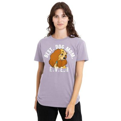 Lady And The Tramp Unisex Adult Best Dog Mom T-Shirt
