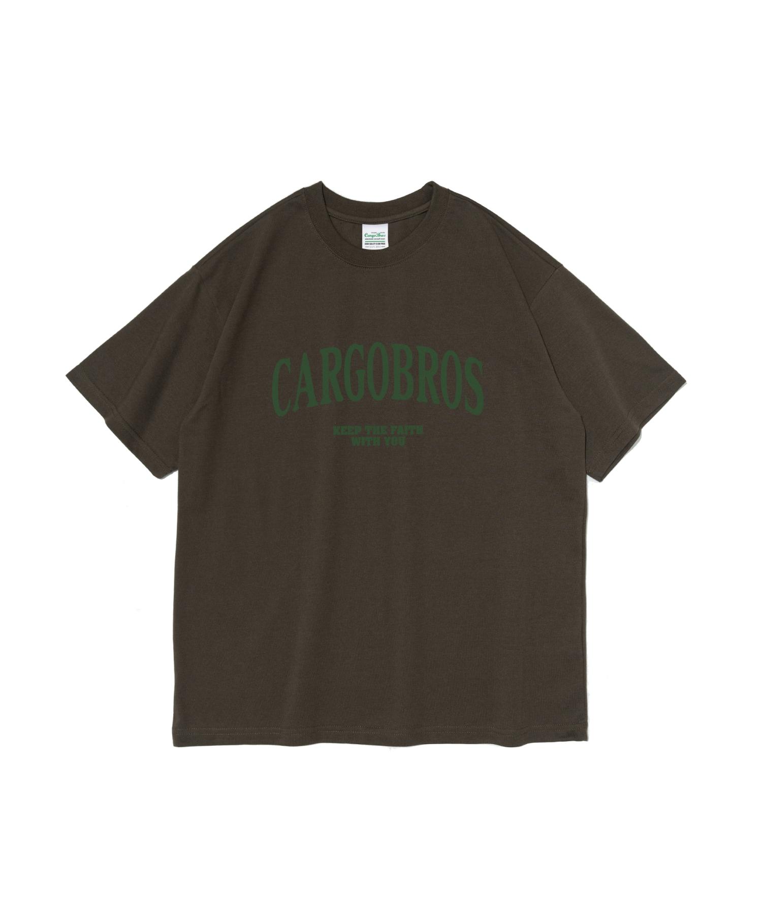 Cargo Bros Arch Logo Oversized Short Sleeve Tee (Khaki) M