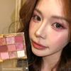 Rose of Versailles! Herorange Sparkling Nine-Color Eyeshadow Palette in Smoky Pink Tones with Glitter for Everyday Light Makeup