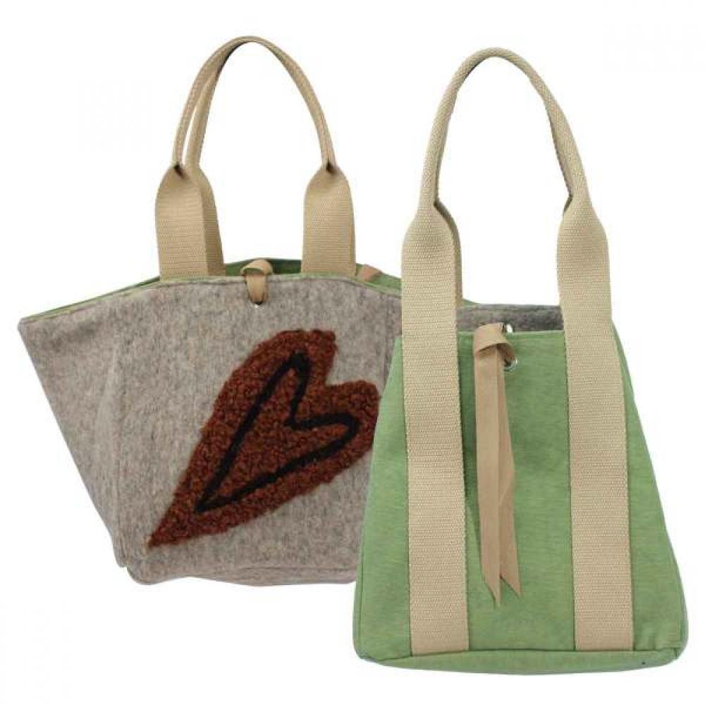 

Fornari Riccio Anna Heart Trimming Tote Bag Ro53for203gn GN/340_FREE
