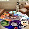 Teen-Titans Adventure Round Rug for Livingroom,Bedroom, Palyroom, Chair Rug, Area Rug, Circle Carpet, Large Size Decor Fan Christmas Gift