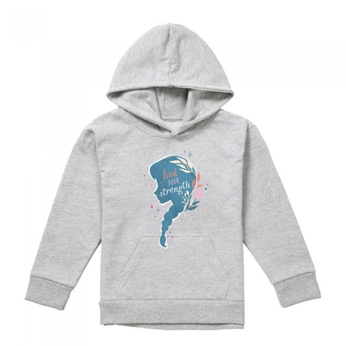 frozen Childrens/Kids Find Your Strength Anna Silhouette Heather Pullover Hoodie