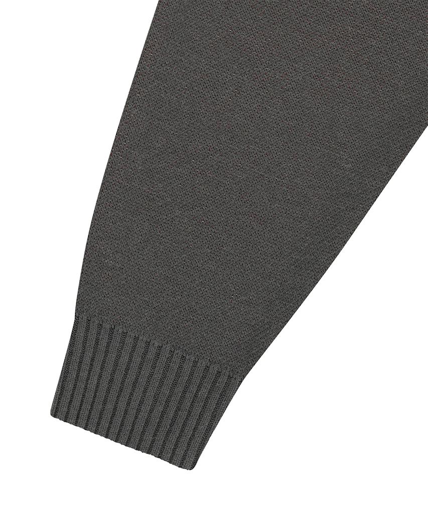 MAHAGRID Strange Puppy Knit Sweater Charcoal(Mg2Ffmk603A)