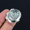 Sterling Silver Oval Tree Agate Stone Wife Statement Wedding Ring Jewelry Size 9