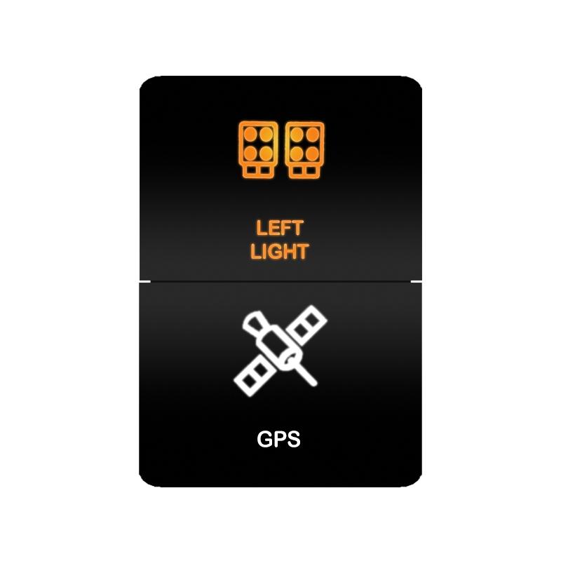 12V 24V LED Rocker Switch Dual Button ON/OFF Amber White Light for LED Light Bar Fog Lights Jeep Toyota 4Runner Land Cruiser