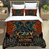 Set Biancheria da Letto Stampati Ozzy Osbourne squisito set di biancheria da letto copripiumino set piumone set biancheria da letto lusso regalo di compleanno