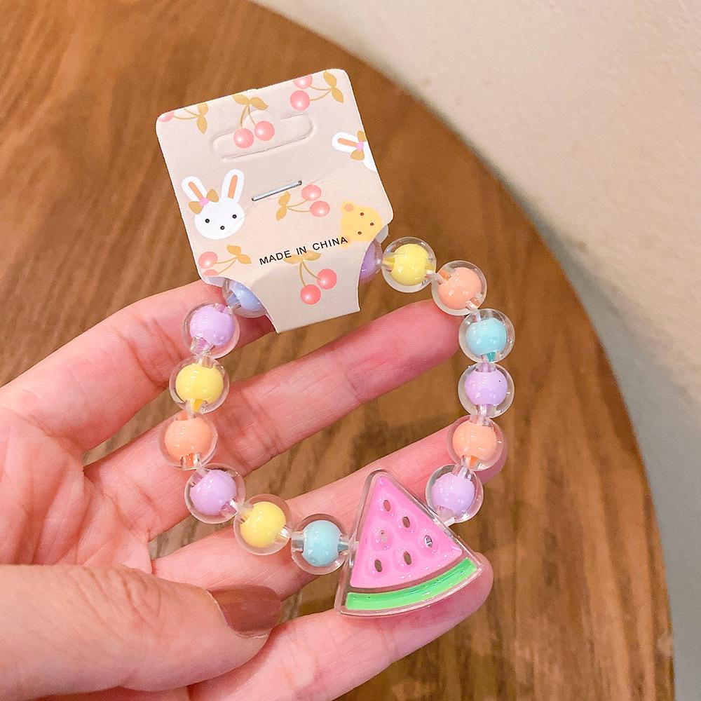 Princess Jelly Beaded Bracelet for Girls: Cute and Colorful Student Jewelry Accessory
