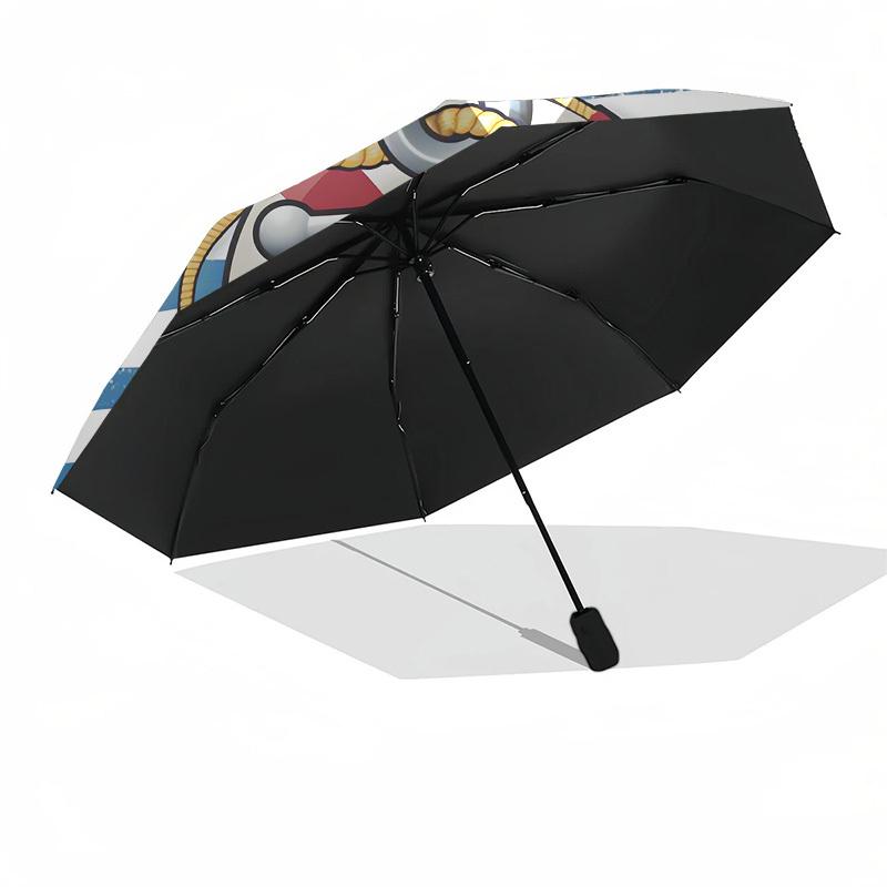 1pc Nautical Anchor Lifebuoy Umbrella with Plastic Handle,Suitable for All Seasons UmbrellaPT502