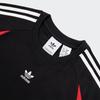 Adidas Originals Archive Tee Ss Striped Print Sports T-Shirt Men Tops Black Light-Crimson JM7283