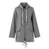 Damen-Windjacke, einfarbig, locker, lässig, Temperament, Kapuze, Mackintosh-Stoff