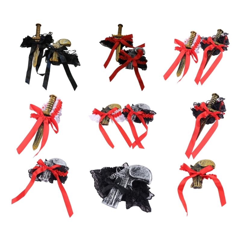 Stilvolles Spitzen-Beinärmel-Set Für Elegante Party-Kleidung Und Rollenspiel-Kostüme Bequeme Leichte Kostüm-Beinkleidung