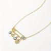 Fashion Zircon Evil Eye Necklaces for Women Turkish Eye Pendant Necklace Girls Clavicle Chain Choker Statement Party Jewelry Gift