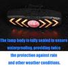 Bright LED Bicycles Warning Light Rechargeable Security Bike Tail Light for Safe Cycling Outdoor Activity