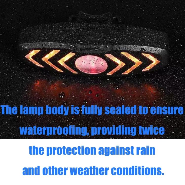 Bright LED Bicycles Warning Light Rechargeable Security Bike Tail Light for Safe Cycling Outdoor Activity