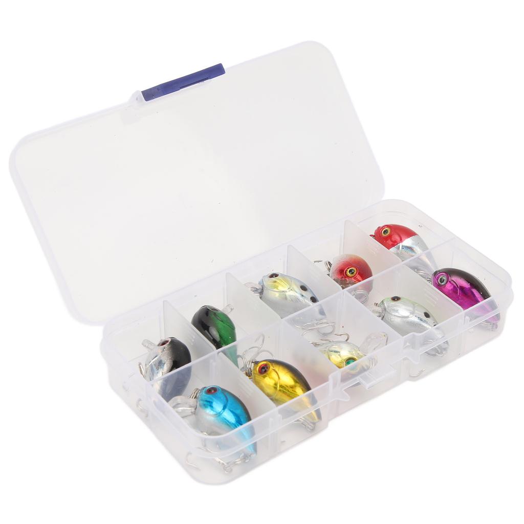 10Pcs Minnow Crankbait Fishing Hard Baits Fishing Lures Kit for Saltwater Freshwater