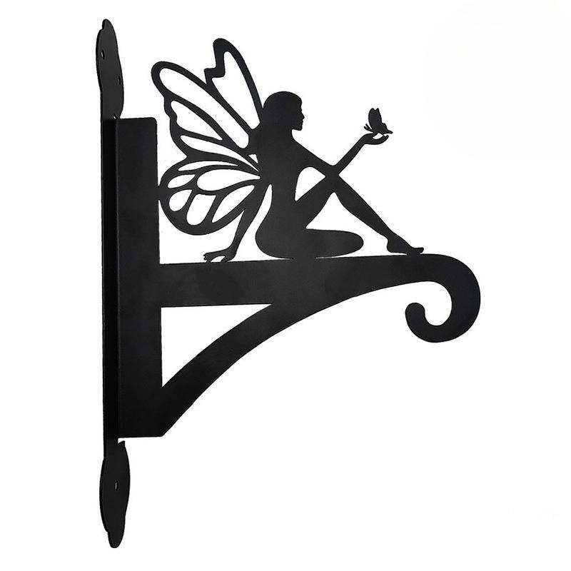 Gancio Gabbia per Uccelli Fata dei Fiori Ciondolo da Cortile, Ornamento Paesaggistico da Giardino Esterno, Decorazione da Appendere per Giardino, Supporto Casetta per Uccelli