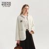 Teenie Weenie Women's Minimalist Hooded Wool Coat
