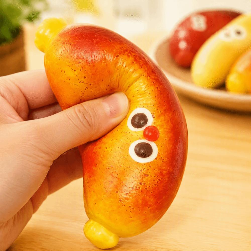 Slow Rebound Squeezable Toy Realistic Sausage-Style Fidget Toy Food-Themed Squishy Toy  Gifts