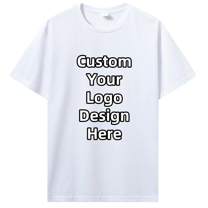 Custom T-shirt Design Your Own Text Logo Professional Image Processing Cotton Men Women Personalized T Shirt Gifts Clothing
