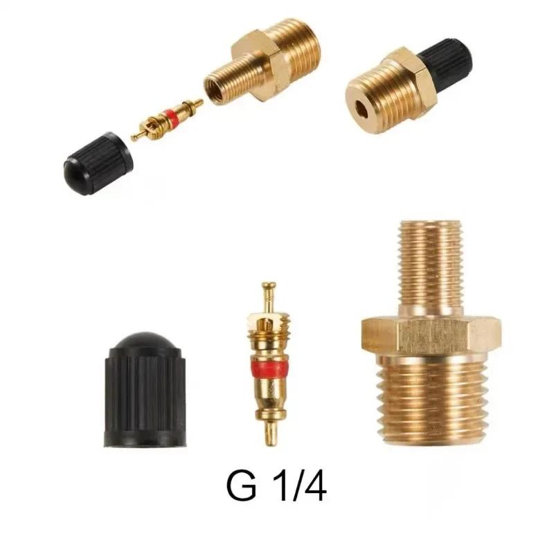 1/4 NPT 1/8 NPT M10*1 Automobile Tire Valve Core Motorcycle Tubeless Tire Screw Valve Tire Pressure Monitoring Tire Copper Valve