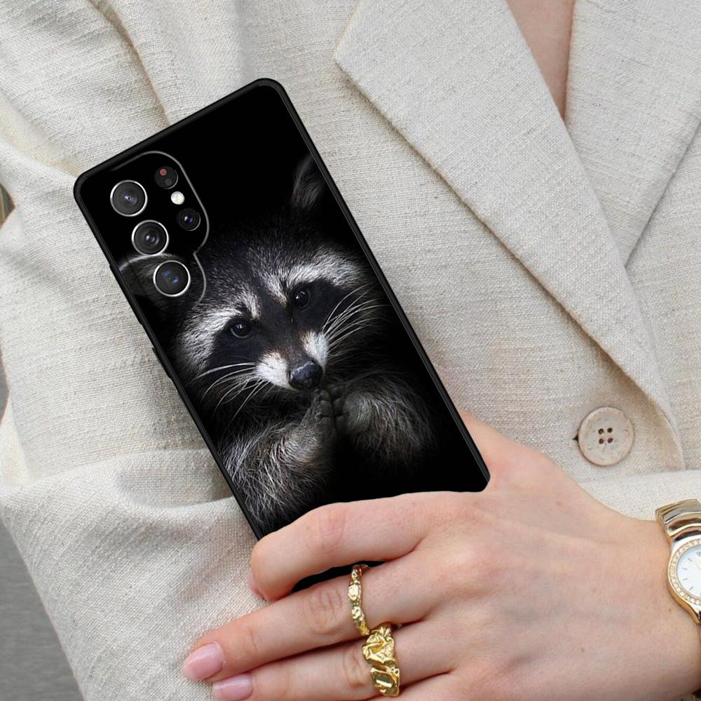 Animal Raccoon Fox Cell Phone Case for Samsung Galaxy S26 Ultra S25 S24 S23 S22 S21 S20 Note10 Cover