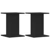 Speaker Stands 2 Pcs Black Engineered Wood