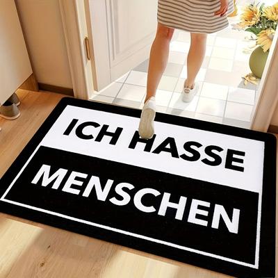 1PC German Charactor Door Mats Kitchen Rugs Non-Slip Pop Art Design Living Room Rugs Bath Mat Carpet for Home Sink Laundry Decor