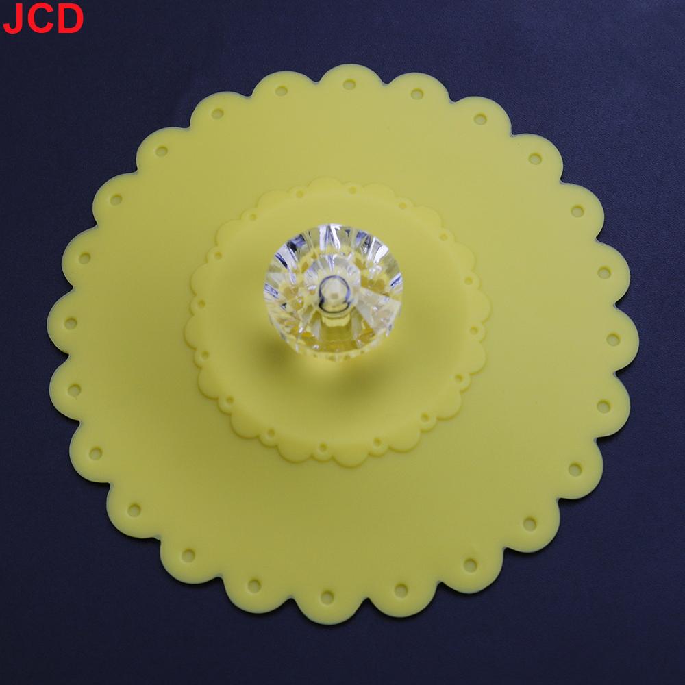 JCD Reusable Silicone Cup Cover with Artificial Diamonds Anti-dust Thermal Insulation Cup Lid Seals Mugs Cover Drinkware Parts