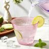 50 Pack Plastic Cups 9 Oz Pink Clear Plastic Cups for Cocktail Fancy Disposable Cup for Party Stemless Wine Glasses for Wedding Thanksgiving Christmas