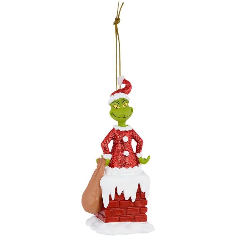 Green Furry Christmas Tree Ornament Acrylic Material Cartoon Style Festive Decoration