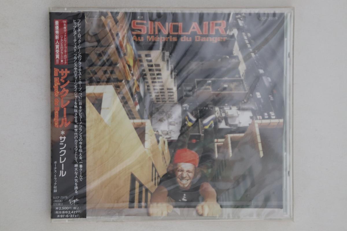 

CD SINCLAIR - Au Mepris Du Danger VJCP25178PROMO VIRGIN 1995 Japan Obi Rock Used