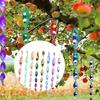 Wind Spinner Bird Repellent Colorful Reflective Scare Rod Pest Deterrent for Orchard Farm Garden Vineyard
