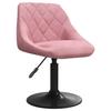 VidaXL Chaises pivotantes de salle à manger 4 pcs Rose Velours 3088796