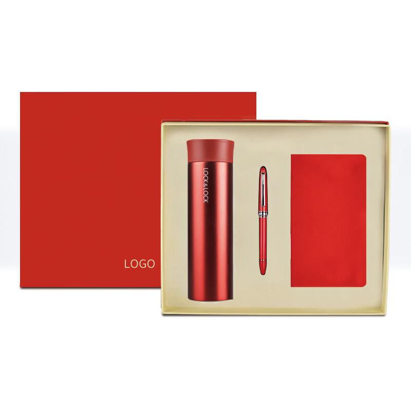 LocknLock Thermos Gift Set 400ml Thermos, Notebook, Pen