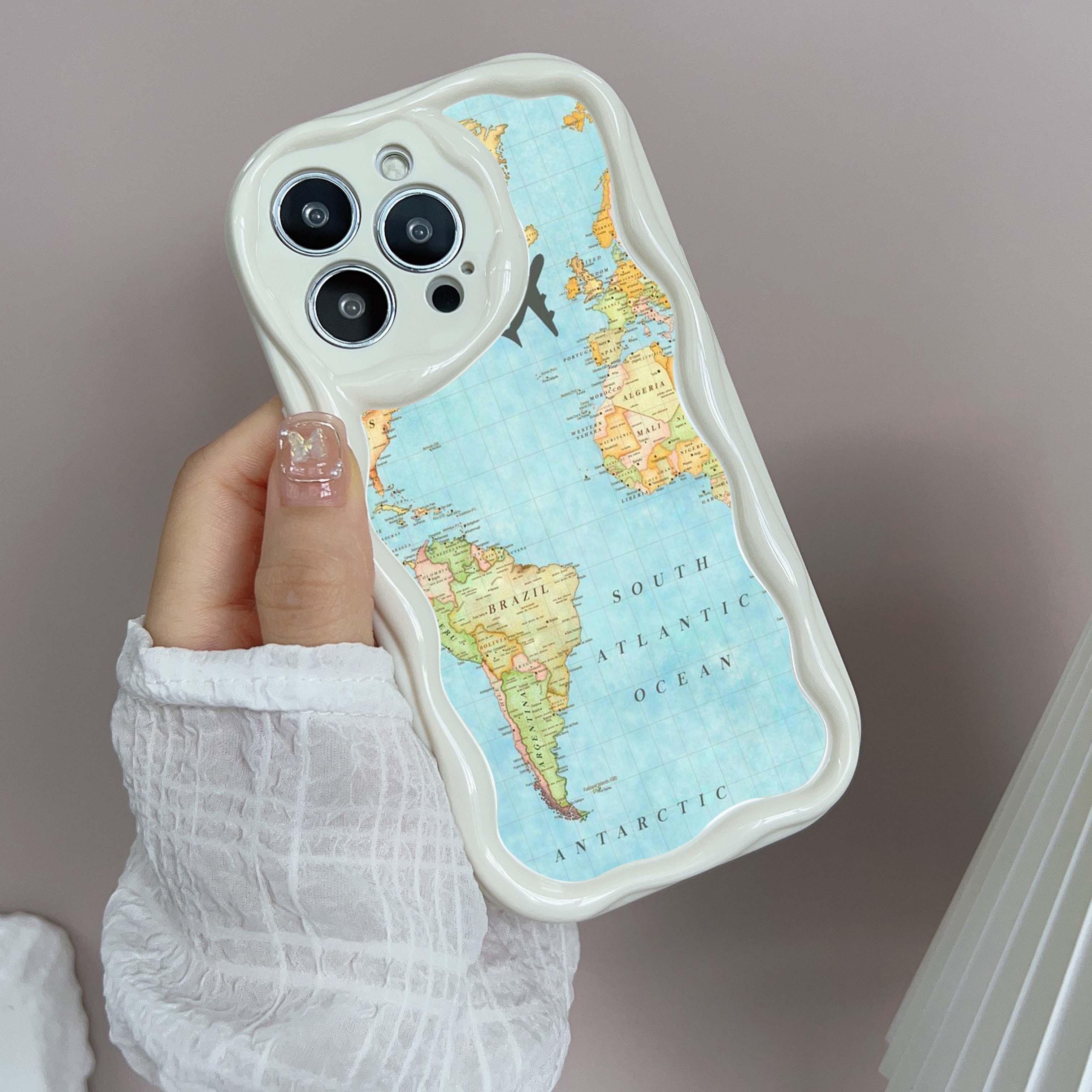 N90 Maps арт-дизайн Мягкие волнистые чехлы для телефонов для Samsung A54 A34 A13 A14 S23 — фото 5